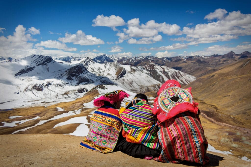 Persons Contemplating the Andes in PerÃº