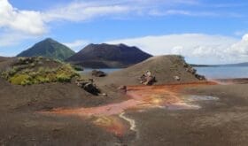 Hot Springs in Rabaul next to Mountain Tavurvur , Rabaul Twon . East New Britain , Papua New Guinea. Top Things to do in Rabaul .